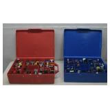 Two Hard Cases W/Die Cast Cars