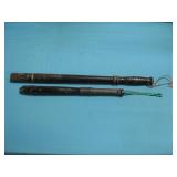 Two Wooden Billy Clubs See Info