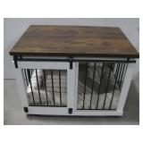 Compact Wood Dog Crate See Info