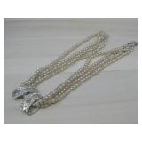 Multi Stranded Faux Pearls