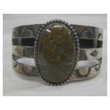 SW Sterling Silver Hallmarked Bracelet Cuff