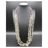 SW Heishi & Shell Four Strand Necklace