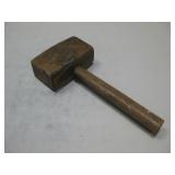 Vtg Antique Wooden Mallet