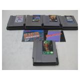 ( 5) Vintage Nintendo Game Cartridges
