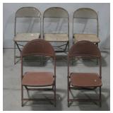Fixe Foldable Metal Chairs See Info