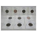 (10) Consecutive 1960-1969 Copper Cents