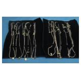 Collection Of Gold Toned Chains & Bracelets