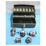 Tackle Box W/ VTG Fishing Reels