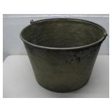Vtg Spun Brass Bucket 19' x 12'
