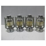 4 Metal LED Lanterns See Info