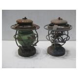 2 Vtg Outside Lanterns See Info