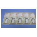 (5) Venezuelan 2000 Bolivar Banknotes