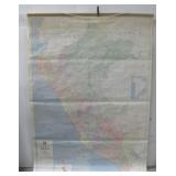 1967 Republica Del Peru Cloth Map 85' x 60'