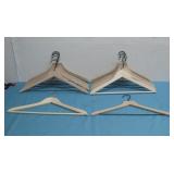 Ten Wooden Hangers