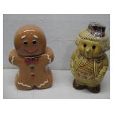 Vtg Glazed Cookie Jars