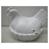Ceramic Hen On Nest Lidded Tureen