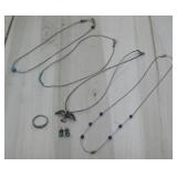 Sterling Silver Tested Lot Of Jewelry