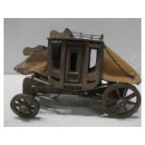 Vtg Wooden Stagecoach Model See Info