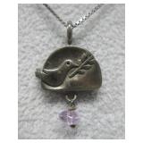 Sterling Silver Pendant Necklace Hallmarked