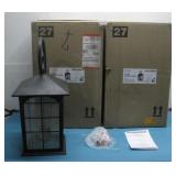 (2) Three-Light Outdoor Lanterns