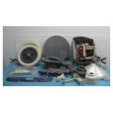 Assorted Wheels, Lamps, & More