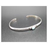 S.S Infant Blue Stone Bracelet Hallmarked