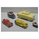 (5) Ceramic Car Figurines See Info