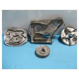 (4) Vtg Tin Cookie & Biscuit Cutters