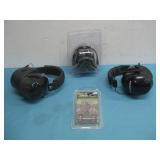 (3) Noise Reduction Ear-Muffs & Lightning See Info