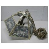 Vtg Portable Hanging Swag Lamp, Untested