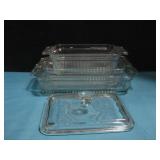 (3) Vtg Anchor Hocking Glass Oven Dishes See