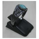 S.S. Vtg N/A Tested Turquoise Ring