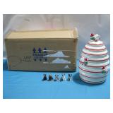 NIOB Miniature Dogs & Xmas Bee Hive Container