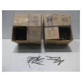 Two Open Steel Nails Boxes Not Filled