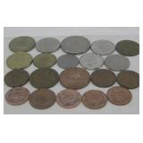 (20) Assorted Foreign Coins
