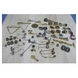 Assortment TIe Pins, Cuff Links And More