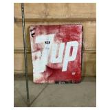 7up Sign And Flag Pole