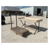 Work Table And Railroad Cart
