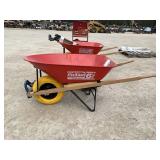 Wheel Barrow And Shovels