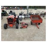 Case Lawn Tractor And Dump Trailer