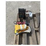 Gloves, Grinder And Battery Charger
