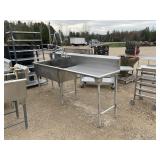 Stainless Commercial Double Sink
