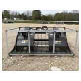 Skid Steer Rock Grapple Bucket Attachment