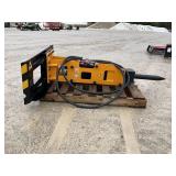 Skidsteer Hydraulic Pile Hammer Attachment