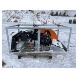 Skidsteer Stump Grinder Attachment