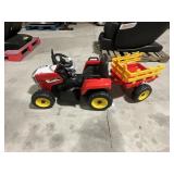 Kid's Ride On Tractor With Wagon