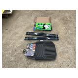 Saw Horses, Floor Mats And Toy Gun