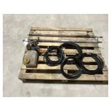 Hydraulic Pump, Lines And Cylinders