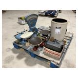 Scales, Moisture Meter And Crown Pot