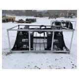 Skid Steer Rock Grapple Bucket Attachment